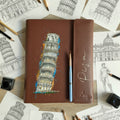 Hand-Painted Leather Folder – Italy