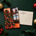 Merry Christmas – Handcrafted Wooden Postcard