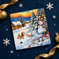 Christmas-Wooden Postcard